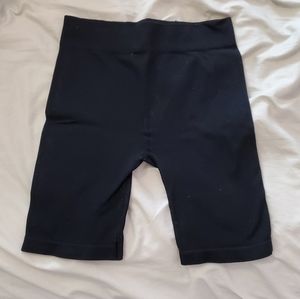 Black seamless  biker shorts Free People